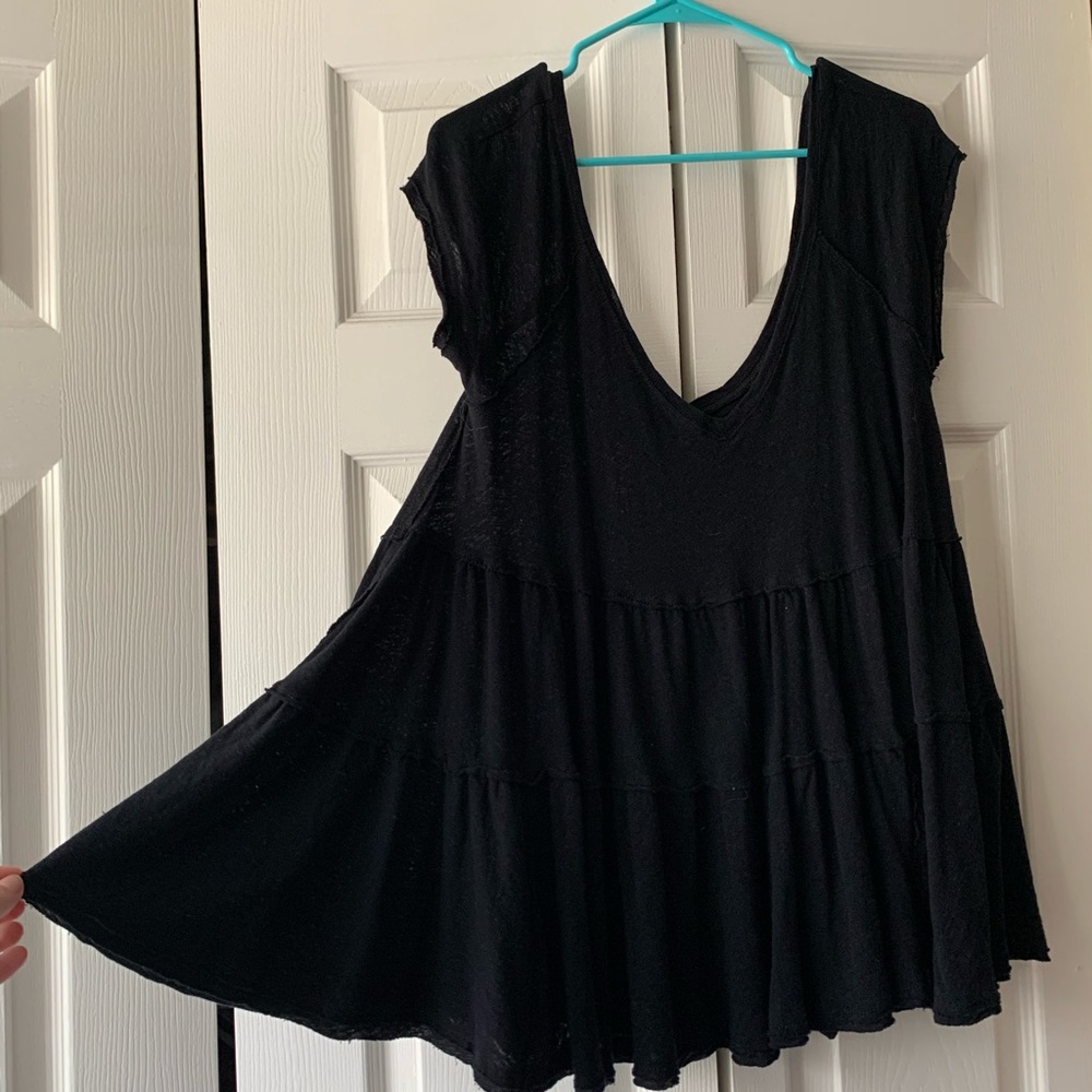 FREE PEOPLE BLACK BABYDOLL DRESS